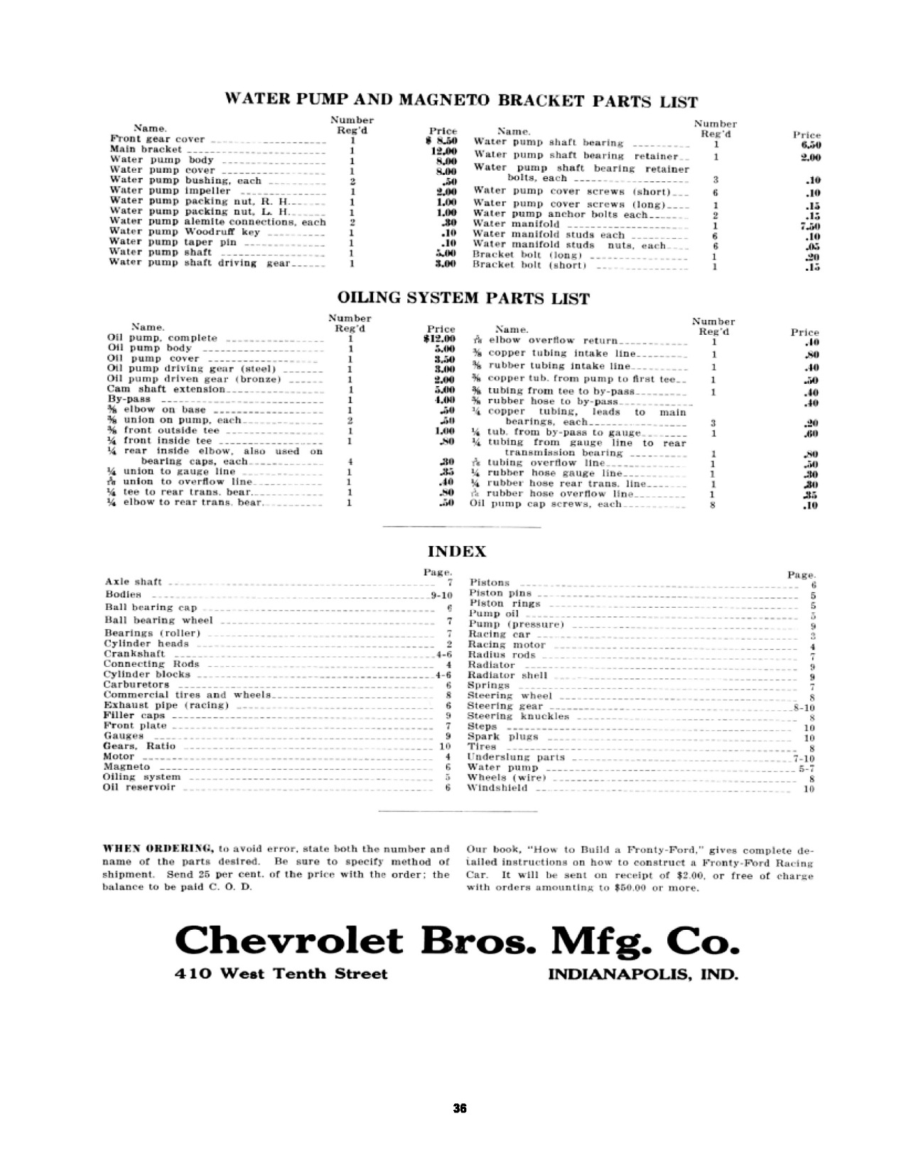 1923 Frontenac Catalog